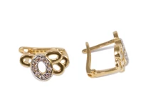 Köves fantázia arany fülbevaló 