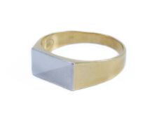 Bicolor arany férfi pecsétgyűrű