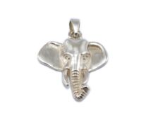 Elefántfej ezüst medál