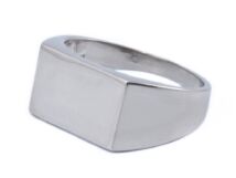 Sima ezüst pecsétgyűrű