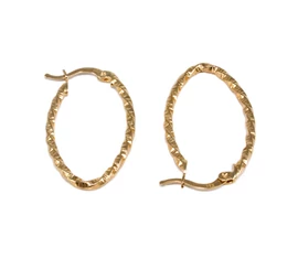 Arany csavart karika fülbevaló