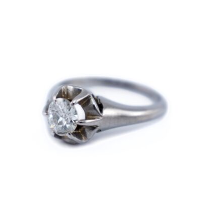 Gyémánt köves fehérarany eljegyzési gyűrű