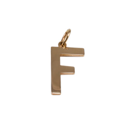 "F" betű arany medál