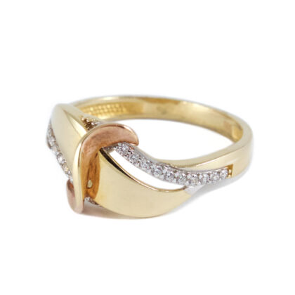 Bicolor arany női gyűrű