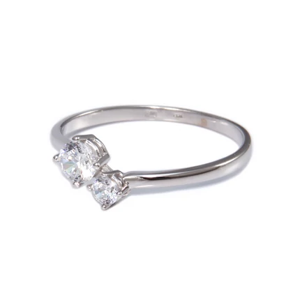 Eljegyzési fehérarany gyűrű 