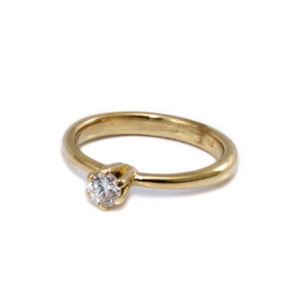 Gyémánt köves arany eljegyzési gyűrű
