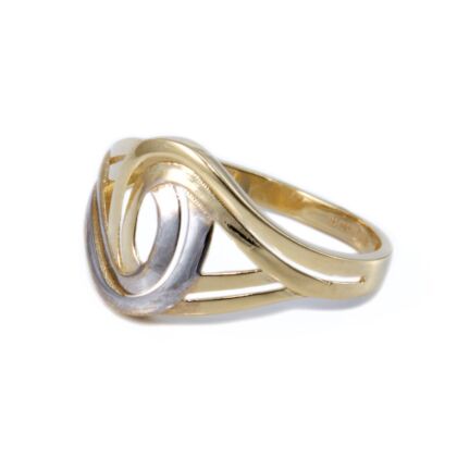 Bicolor hurkolt arany gyűrű