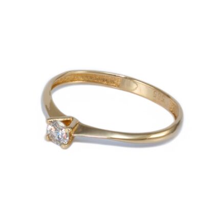 Gyémánt köves eljegyzési arany gyűrű 