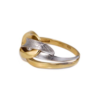 Bicolor hurkolt arany gyűrű