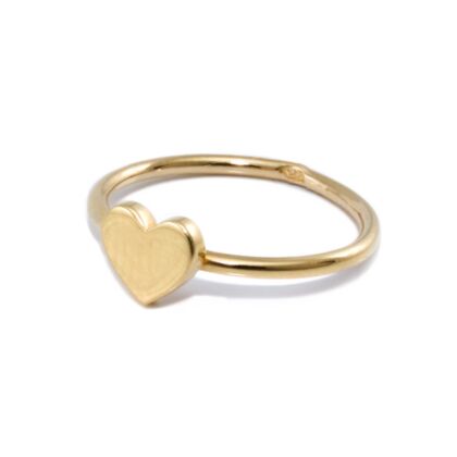 Szív arany gyűrű 