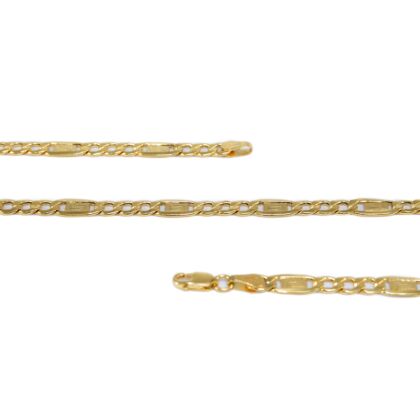 Görög mintás h-figaró arany nyaklánc 