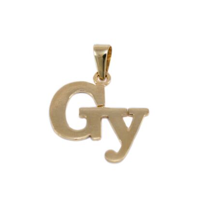 Fényes "Gy" betű arany medál