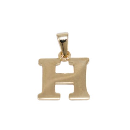 Fényes "H" betű arany medál
