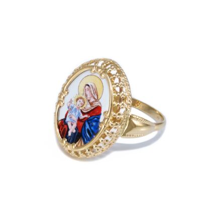 "Mária a gyermekkel" arany gyűrű 