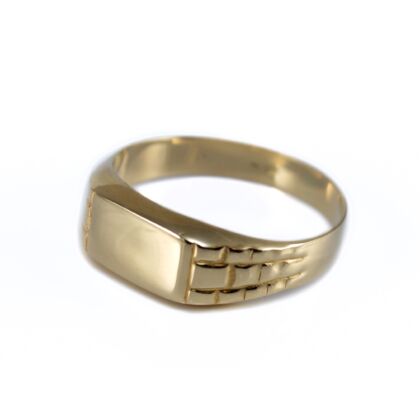 Szögletes arany pecsétgyűrű 