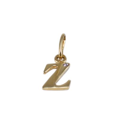 Köves arany "Z" betű medál