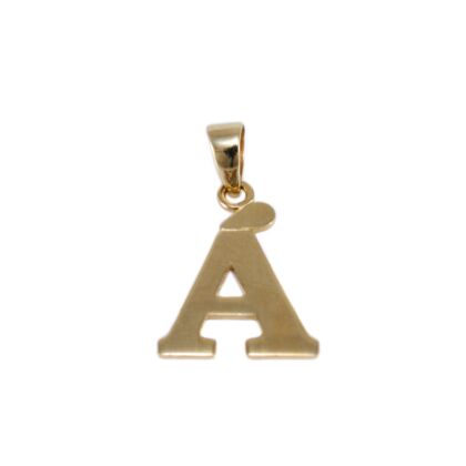 Fényes "Á" betű arany medál