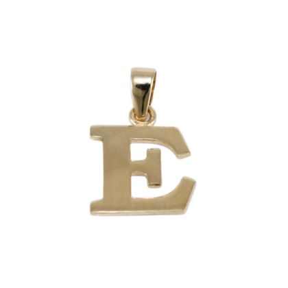Fényes "E" betű arany medál