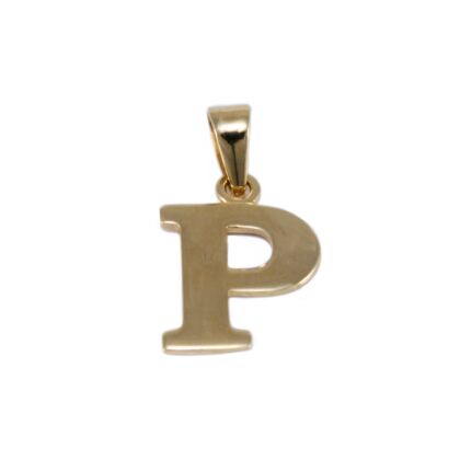 Fényes "P" betű arany medál