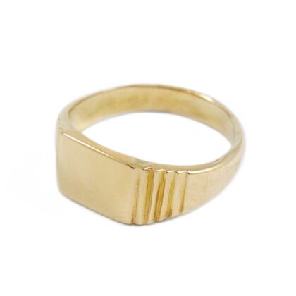 Fényes arany pecsétgyűrű