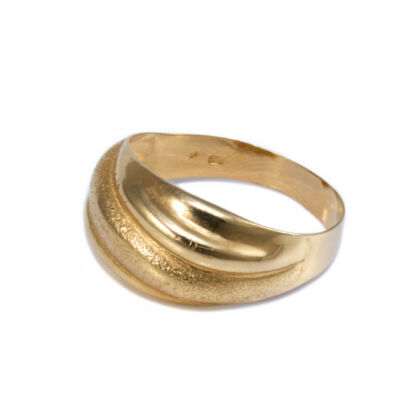 Matt arany lemez gyűrű 