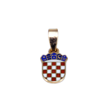 Zománcos Horvát címer arany medál 