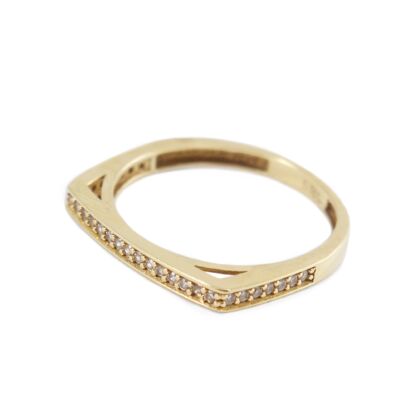 Szögletes arany gyűrű
