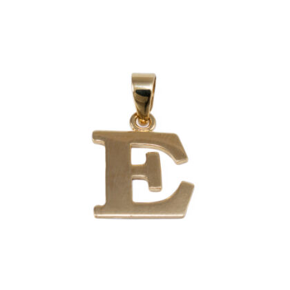 Fényes "E" betű arany medál