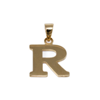 Fényes "R" betű arany medál