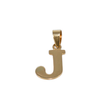 Fényes "J" betű medál 
