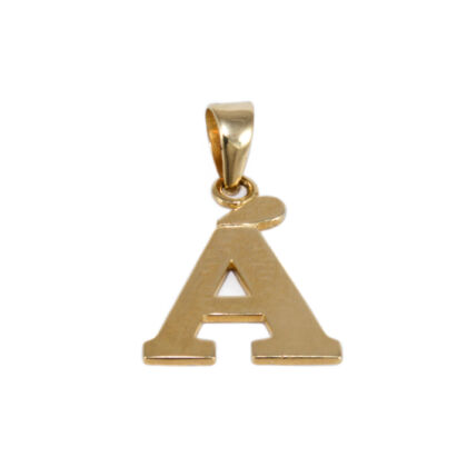 Fényes "Á" betű arany medál