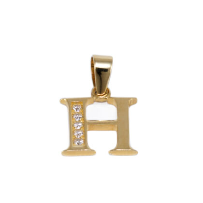 Köves "H" betű arany medál