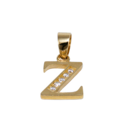 Köves "Z" betű arany medál