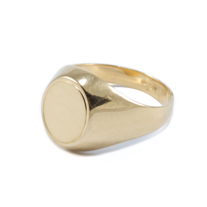 Ovális sárga arany pecsétgyűrű