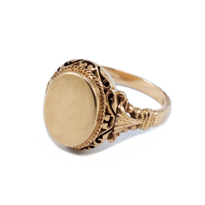 Sárga arany pecsétgyűrű