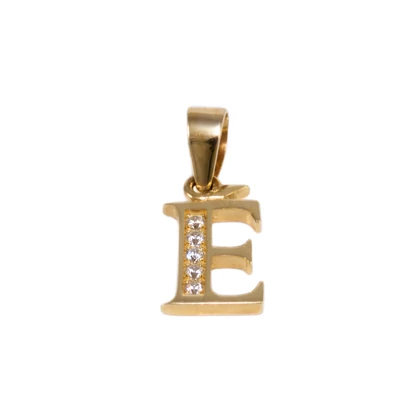 Köves É betű arany medál