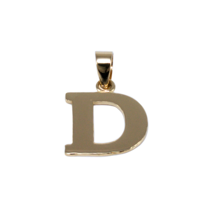 Fényes "D" betű medál