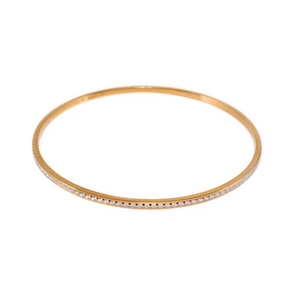 Bicolor vésett arany karperec Bicolor vésett arany karperec