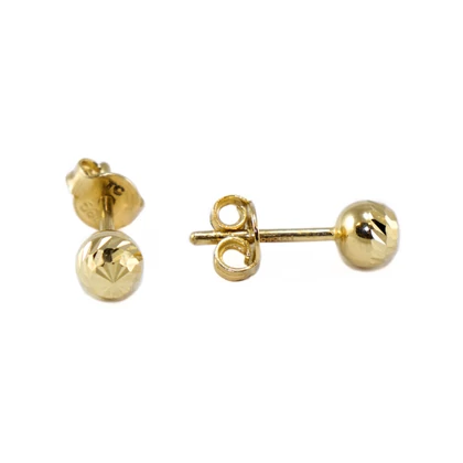 Vésett gömb arany fülbevaló