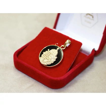 Felújított arany Magyar címer medál Felújított arany Magyar címer medál