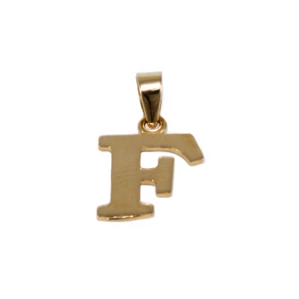 Fényes "F" betű medál