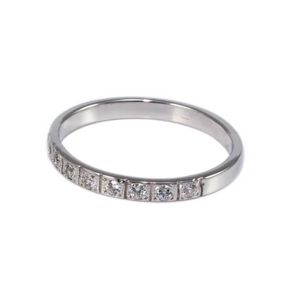 Kősoros fehérarany kísérőgyűrű Kősoros fehérarany kísérőgyűrű