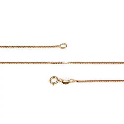 Velencei kocka arany nyaklánc 