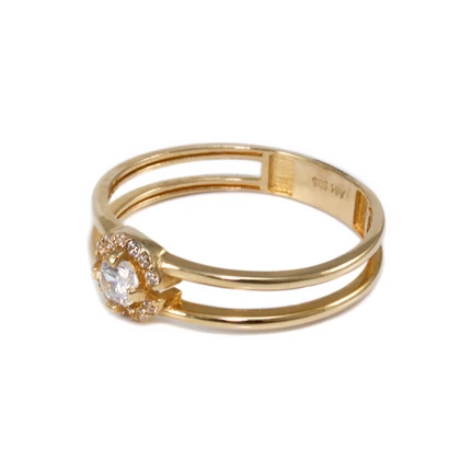 Köves arany eljegyzési gyűrű Köves arany eljegyzési gyűrű