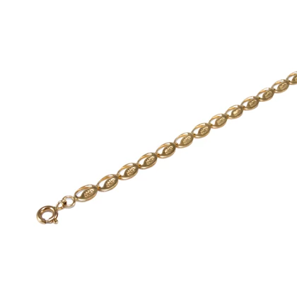 Kávészemes lemez arany karlánc