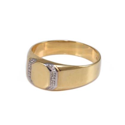 Bicolor arany pecsétgyűrű Bicolor arany pecsétgyűrű