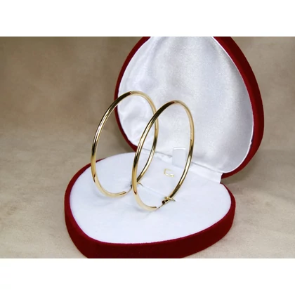 Új arany nagy méretű karika fülbevaló  Új arany nagy méretű karika fülbevaló