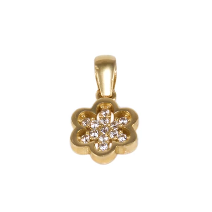 Köves áttört pici virág arany medál Köves áttört pici virág arany medál