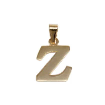 Fényes "Z" betű arany medál 