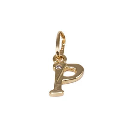 Köves P betű arany medál 